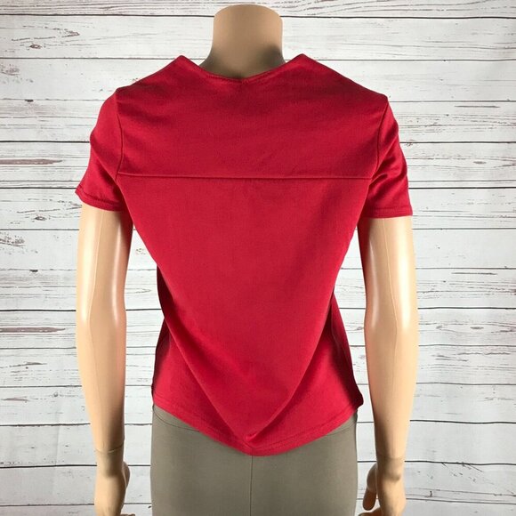 SPICE OF LIFE Bradlee's Vintage Square Neck Red Top NWT MEDIUM - Picture 4 of 11